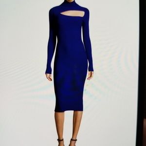 A.L.C. montero turtleneck blue dress size S NWT